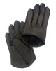 Half Palm leather driving gloves black