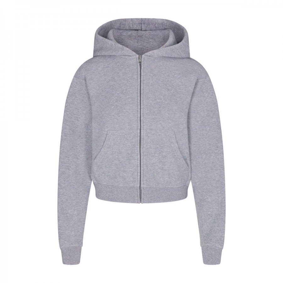 COTTON FLEECE  ZIP UP HOODIE