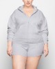 COTTON FLEECE  ZIP UP HOODIE