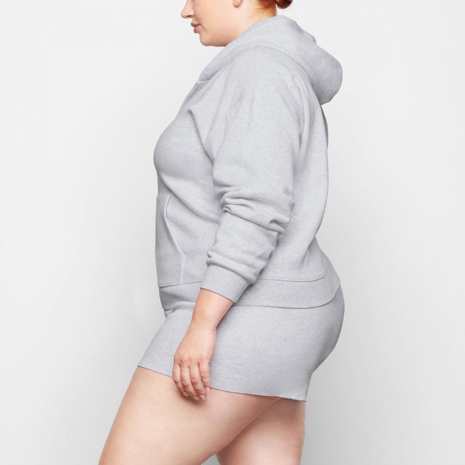 COTTON FLEECE  ZIP UP HOODIE