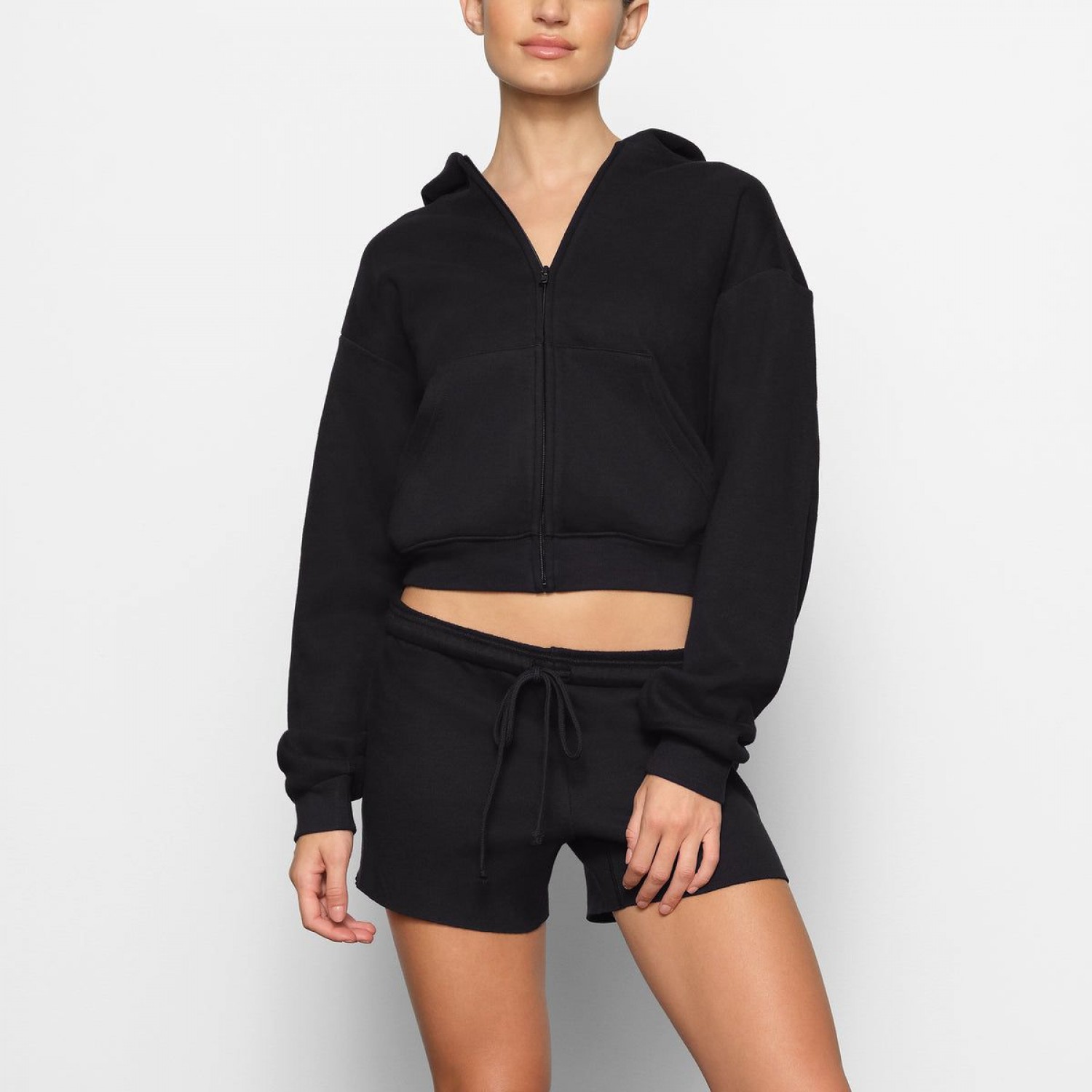 COTTON FLEECE  ZIP UP HOODIE