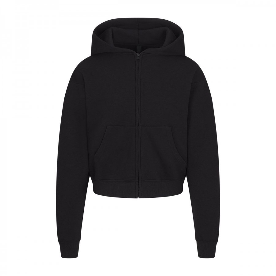 COTTON FLEECE  ZIP UP HOODIE