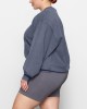 UNISEX BOYFRIEND FLEECE  CREW NECK PULLOVER