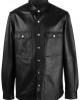 leather shirt jacket