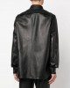 leather shirt jacket