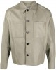 long-sleeve leather jacket