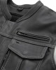 Men's Cafe Style Leather Jacket 