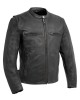  Men's Motorcycle Perforated Leather Jacket 
