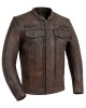 Men's Motorcycle Leather Jacket  Copper 