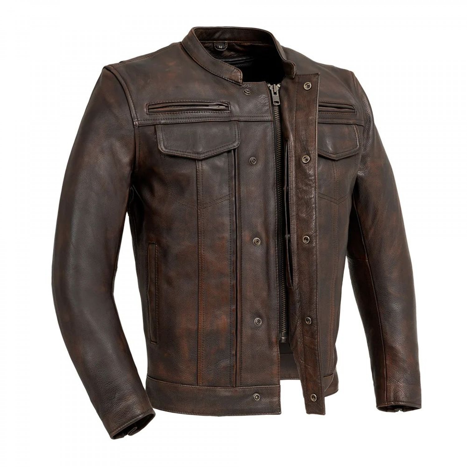 Men's Motorcycle Leather Jacket  Copper 