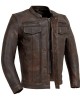 Men's Motorcycle Leather Jacket  Copper 