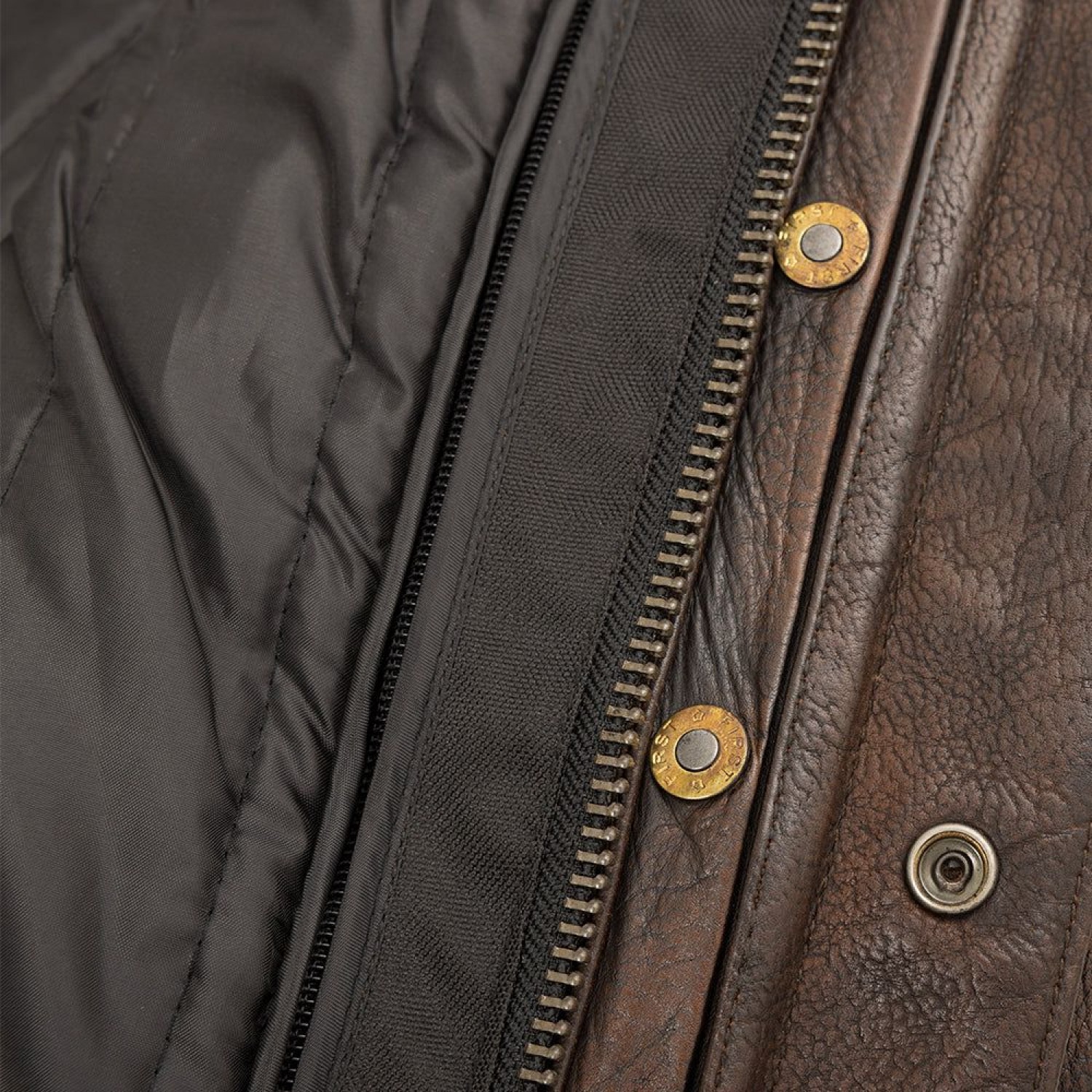 Men's Motorcycle Leather Jacket  Copper 
