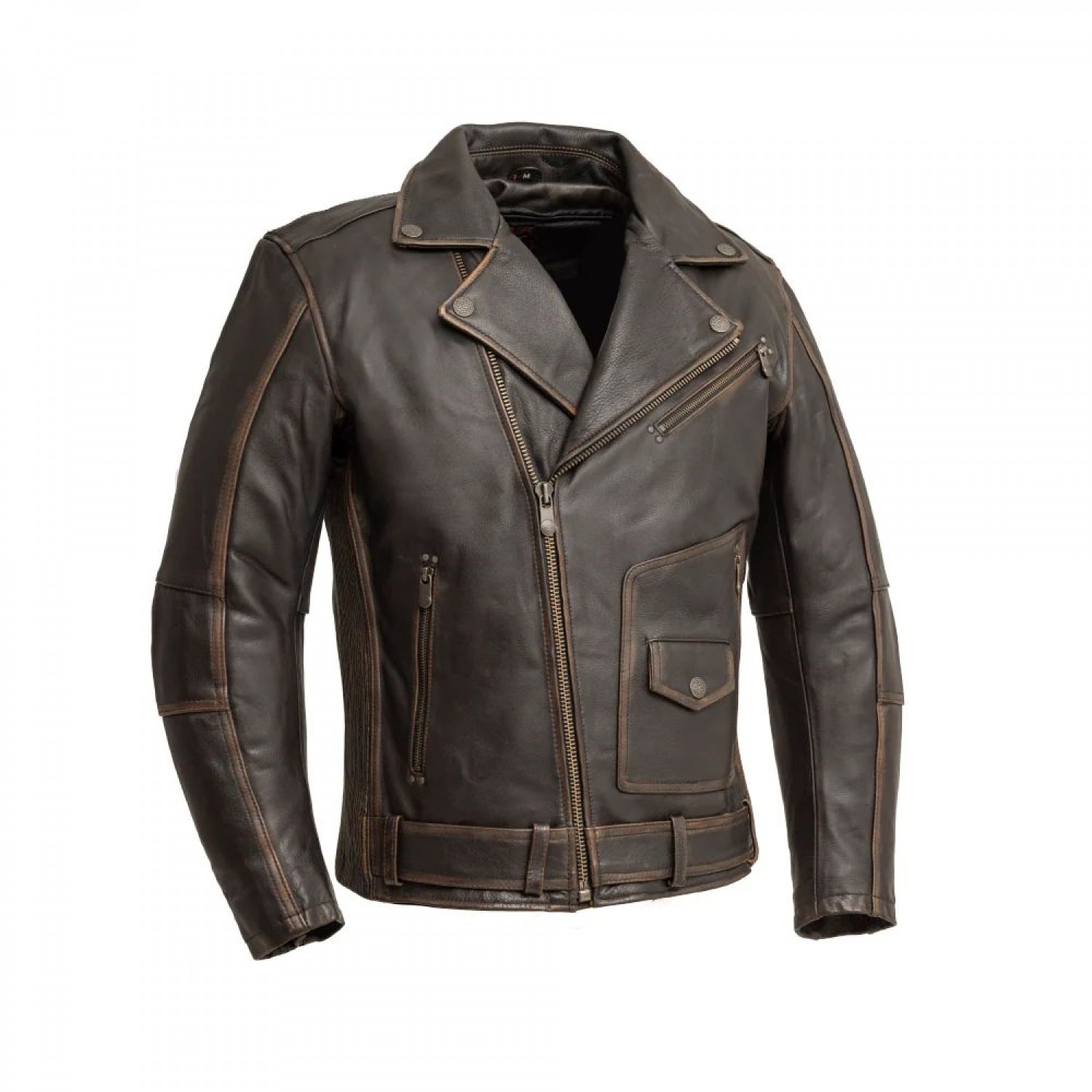 Men's Motorcycle Leather Jacket 