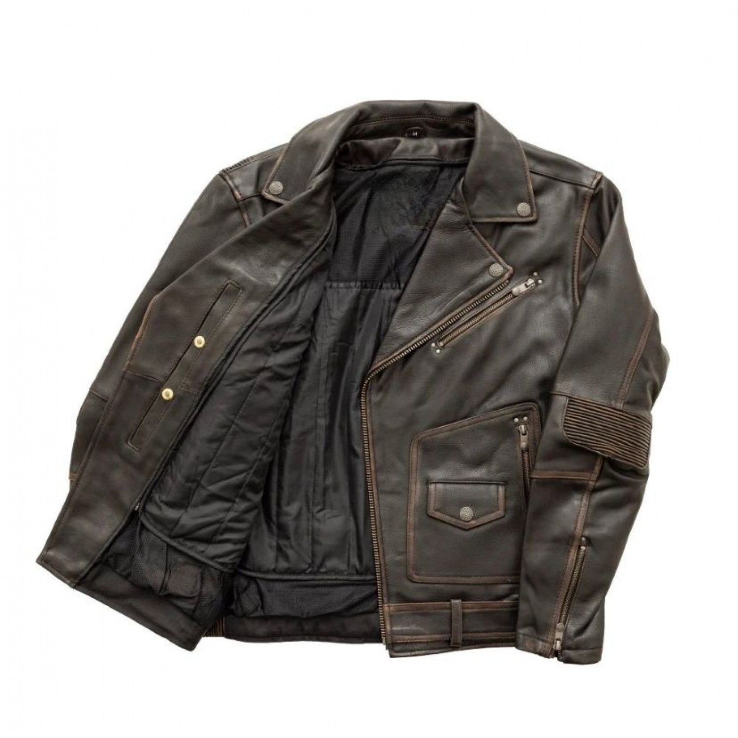 Men's Motorcycle Leather Jacket 