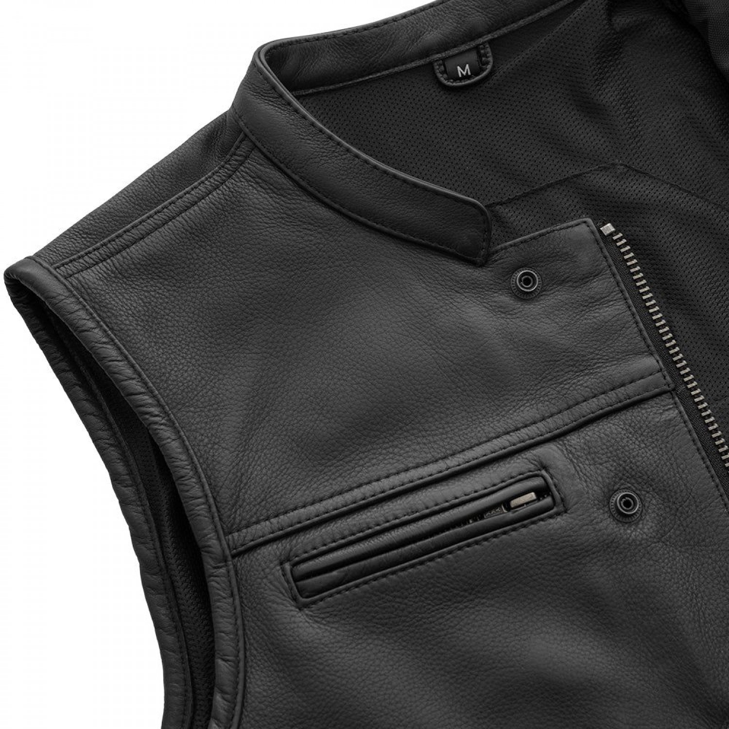 Men's Motorcycle Leather Vest
