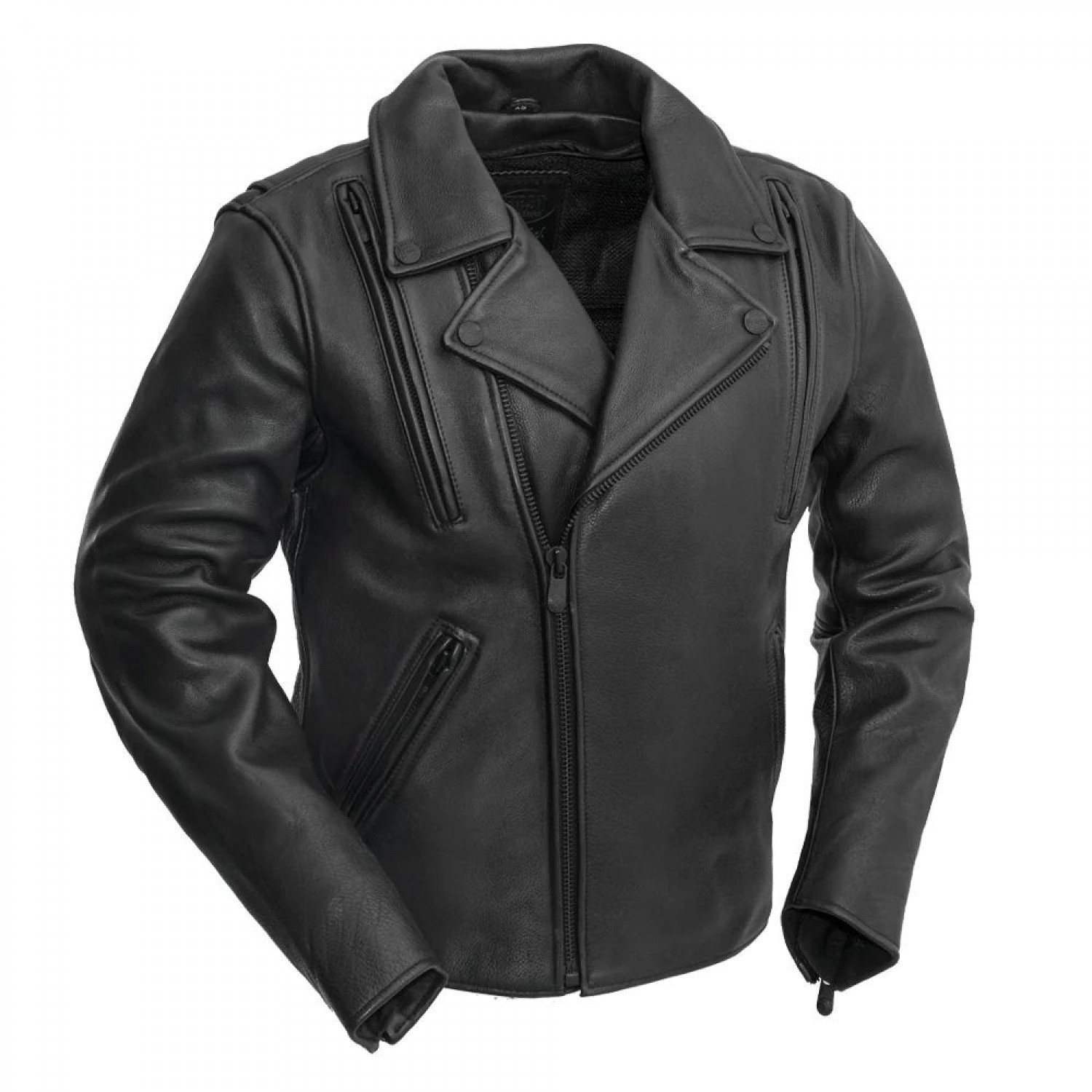  Night Rider - Men's Motorcycle Leather Jacket - 1910