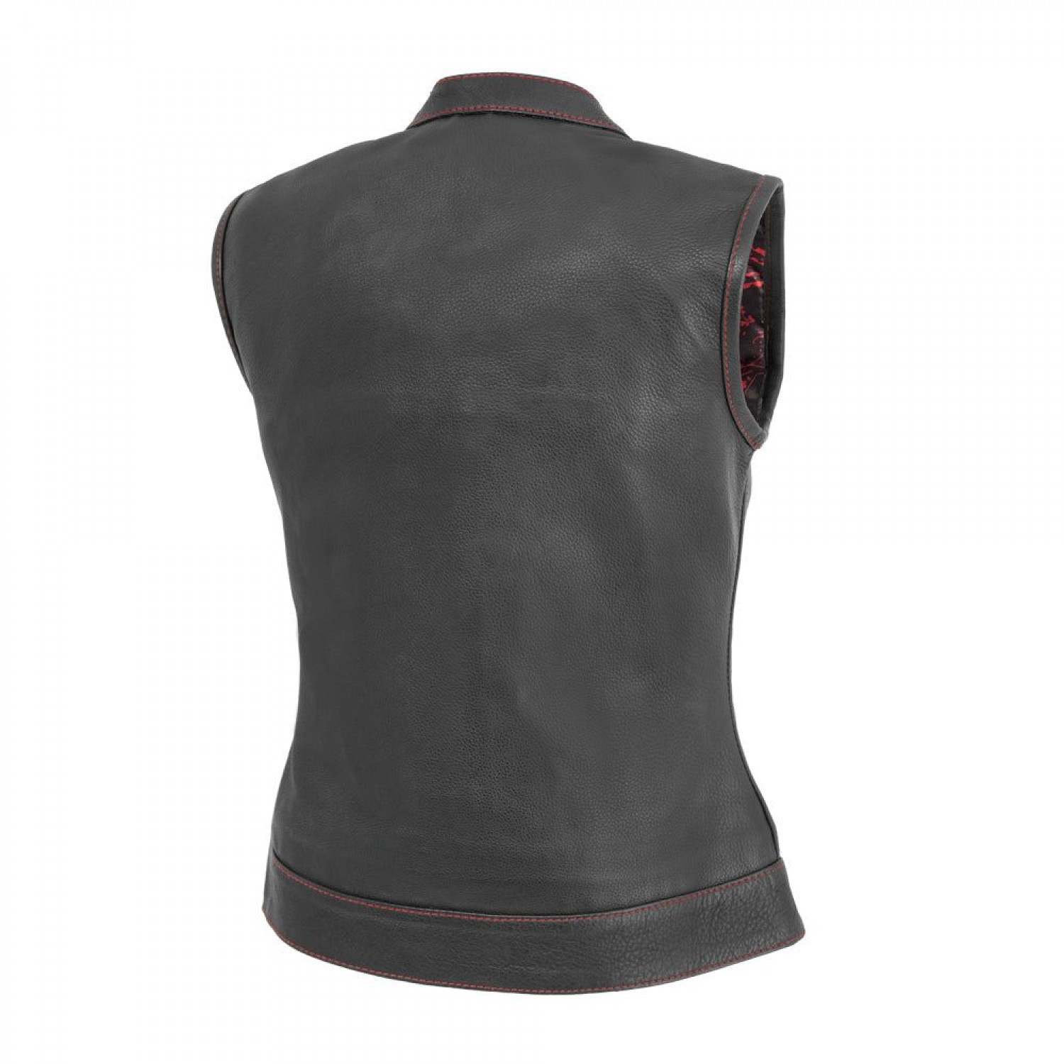 Women's Motorcycle Leather Vest 
