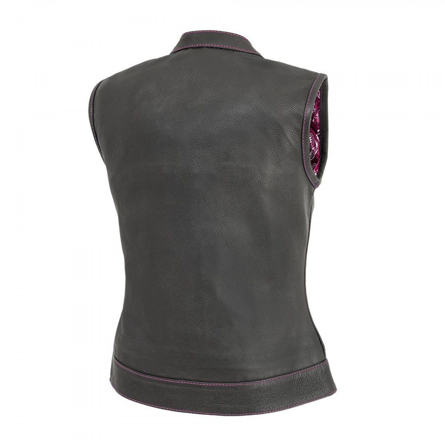 Women's Motorcycle Leather Vest 