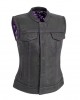 Women's Motorcycle Leather Vest 