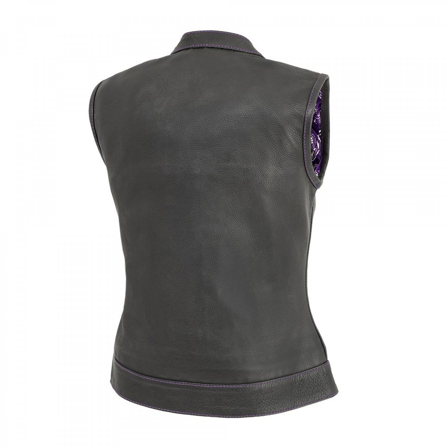 Women's Motorcycle Leather Vest 