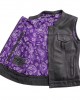 Women's Motorcycle Leather Vest 