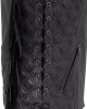 Women's PURPLE STICHED Motorcycle Leather Vest