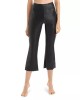 Leather Cropped Flare Leggings