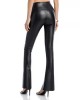 Spat Split Hem  Leather Leggings