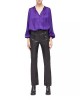 Flared Leather Pants