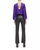 Flared Leather Pants
