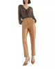 Leather Straight Leg Pants