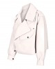 OVERSIZED LEATHER JACKET OFF-WHITE