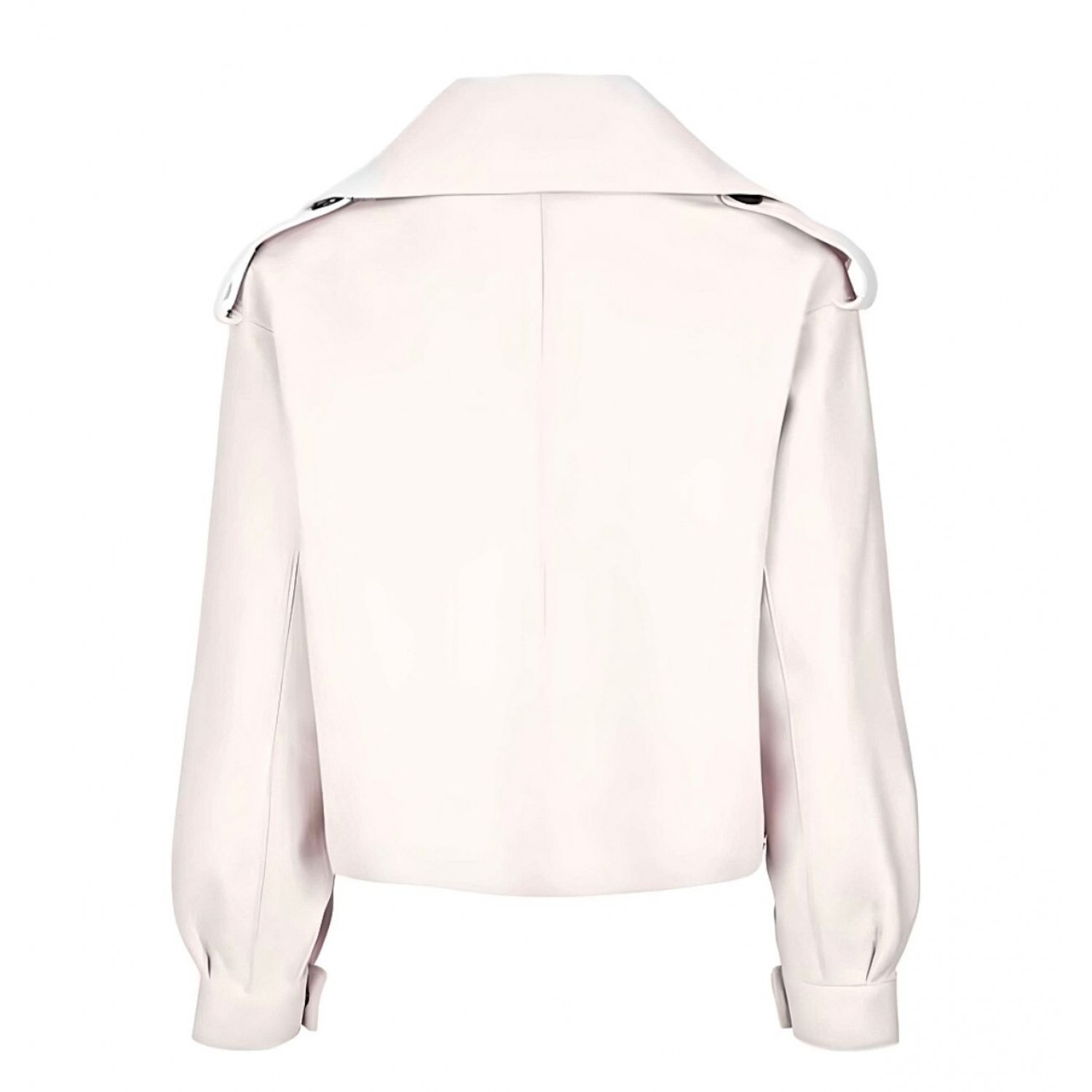 OVERSIZED LEATHER JACKET OFF-WHITE