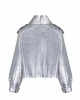OVERSIZED LEATHER JACKET IN GREY