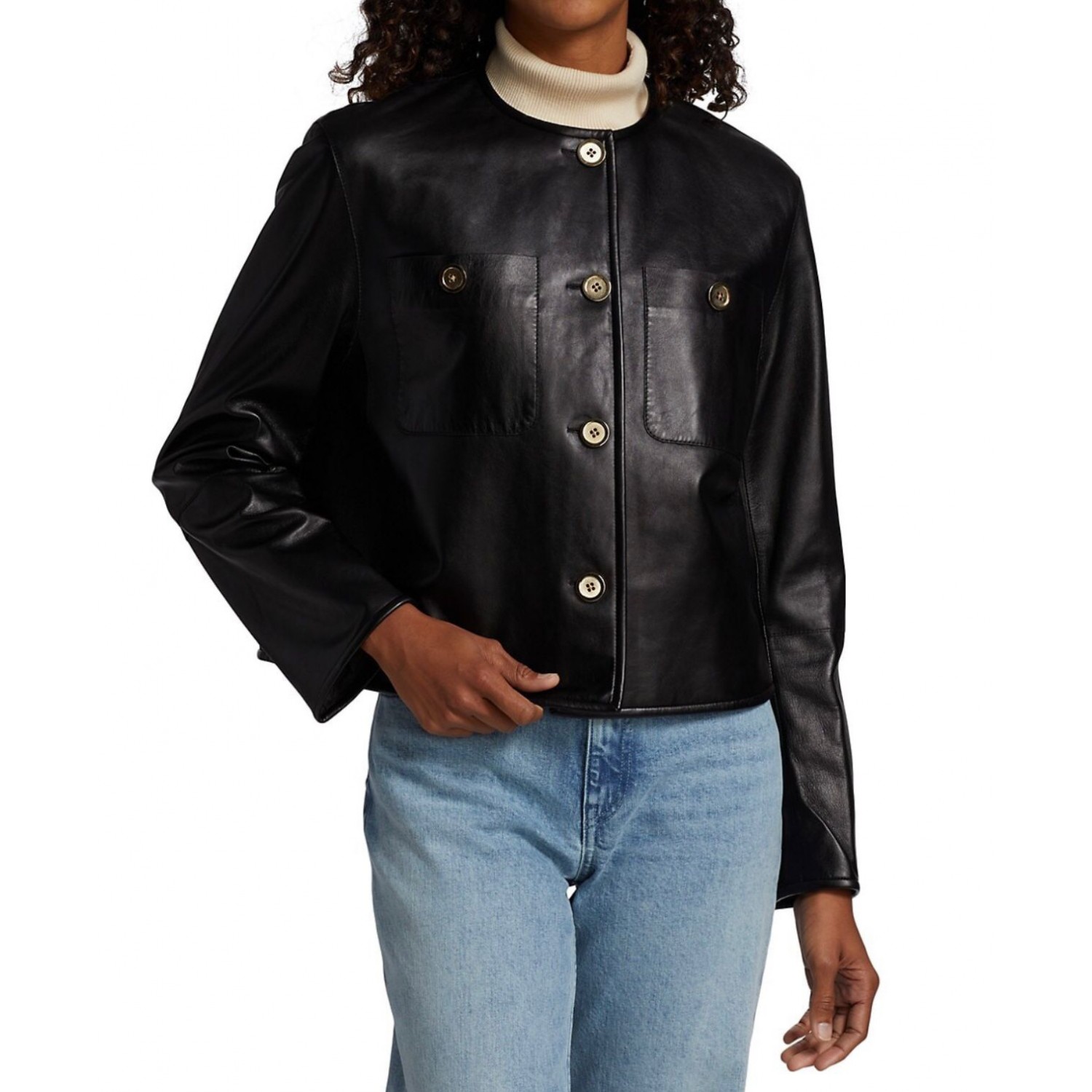  black Leather Jacket