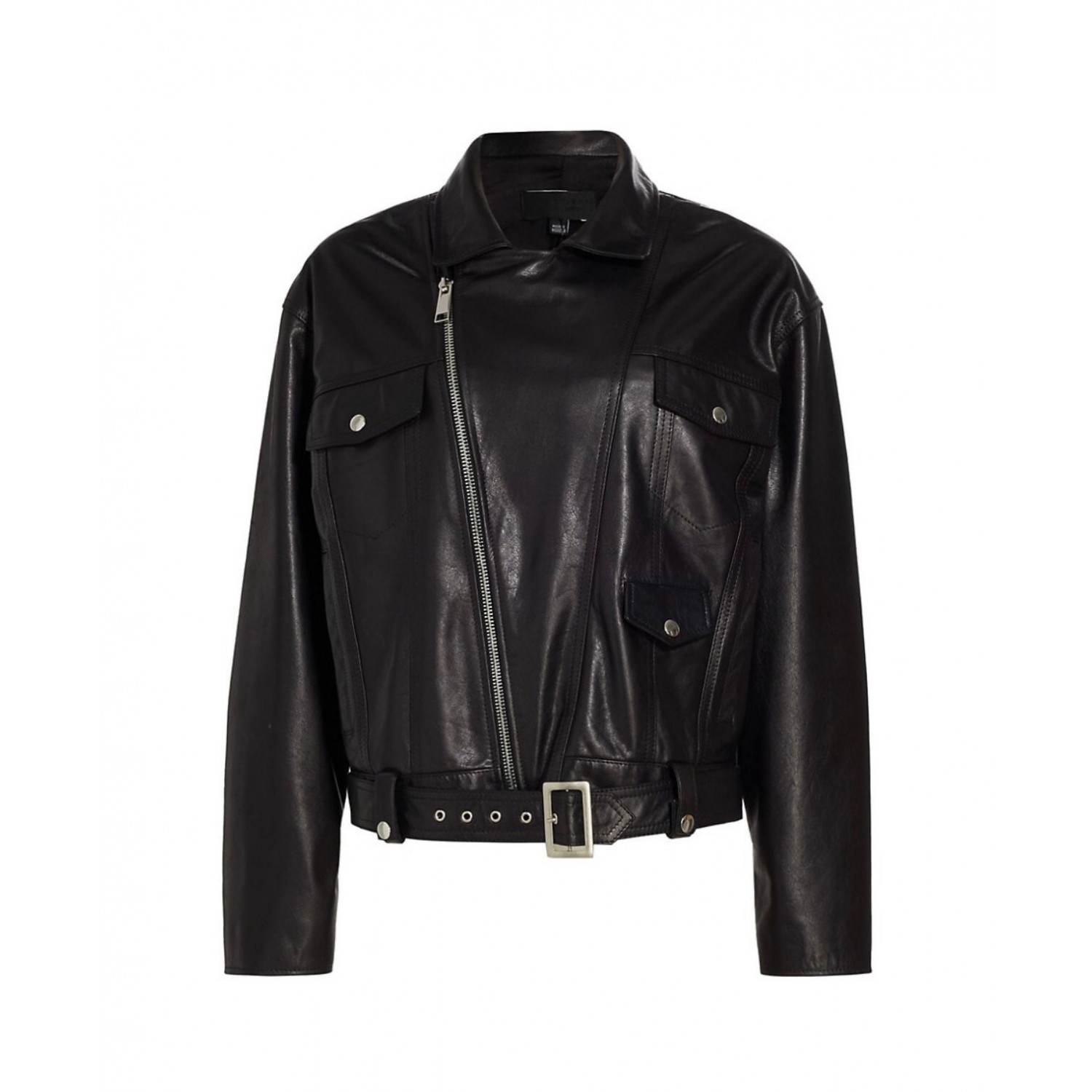 buffalo black  Leather biker  Jacket