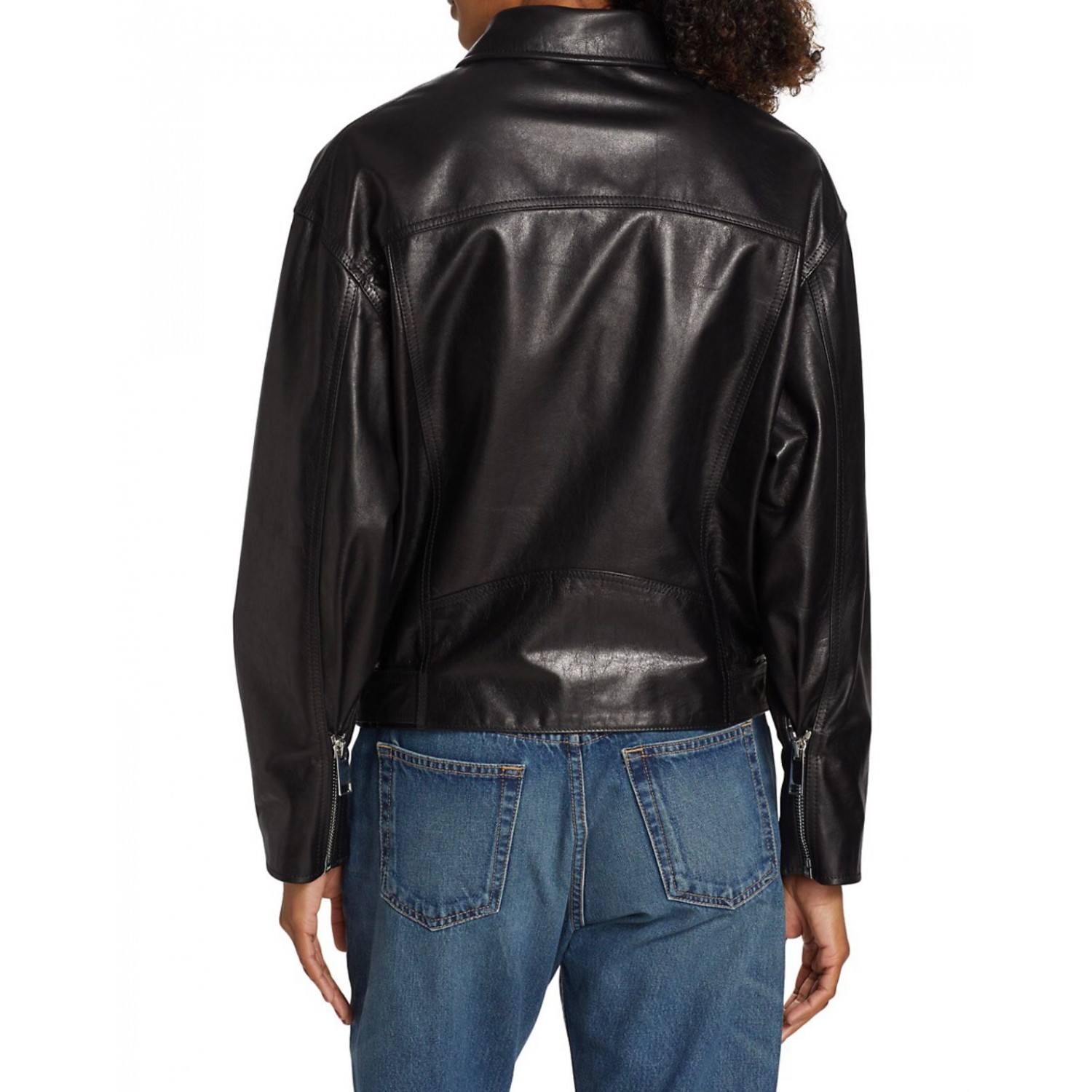 buffalo black  Leather biker  Jacket