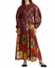 Balloon-Sleeve Leather Jacket
