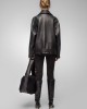 BLACK LEATHER JACKET