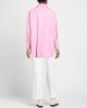 pink Solid color shirt in leather