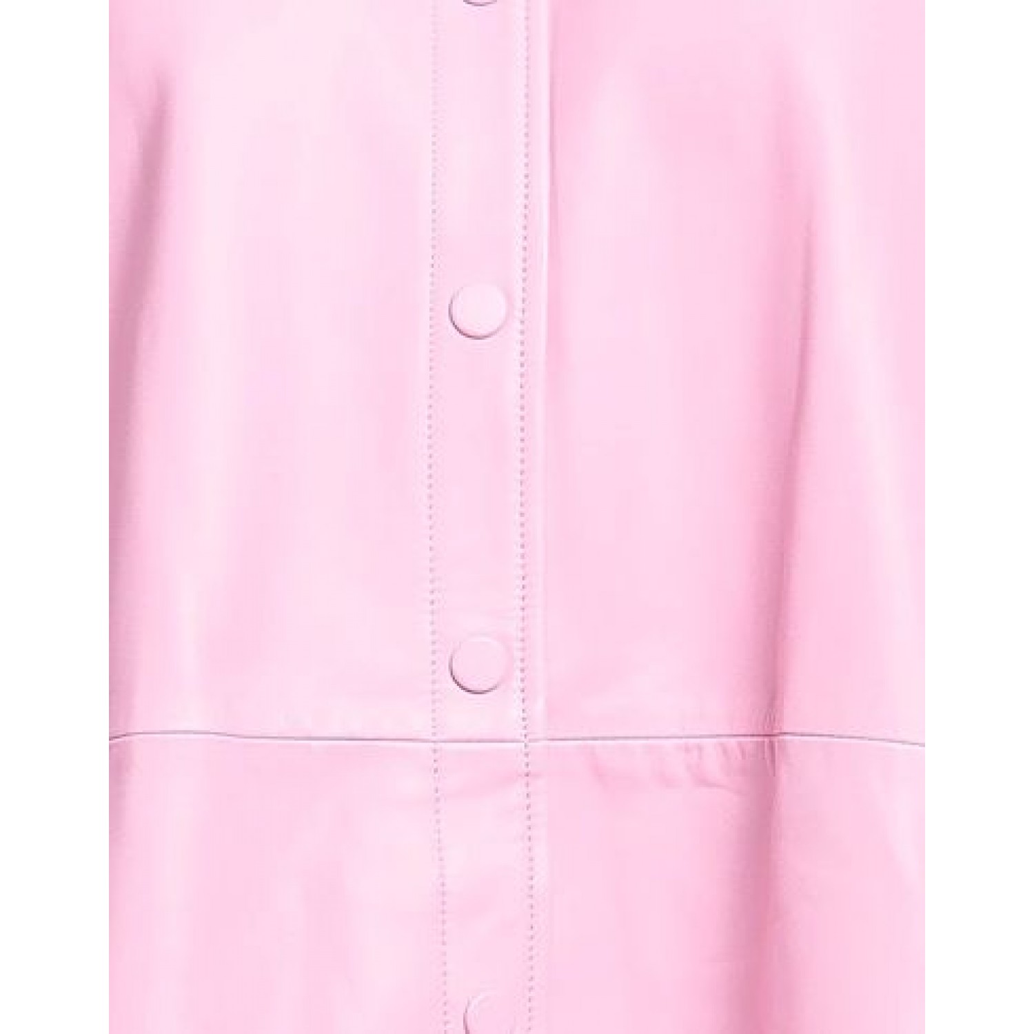 pink Solid color shirt in leather