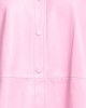 pink Solid color shirt in leather