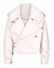 OVERSIZED LEATHER JACKET OFF-WHITE